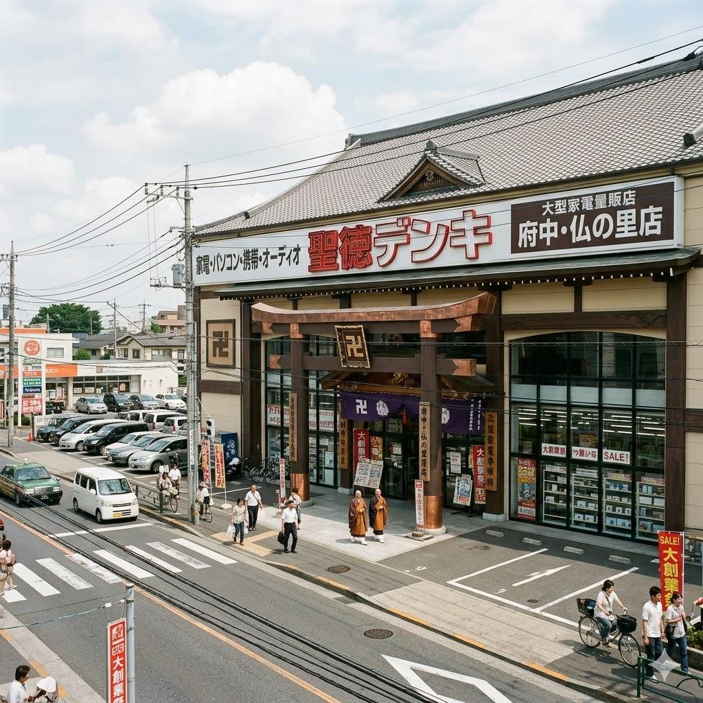 仏教的な大型家電量販店