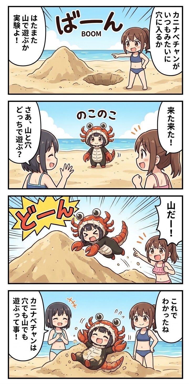 【37】どっちで遊ぶ！？カニナベチャン | の人気AIイラスト・グラビア