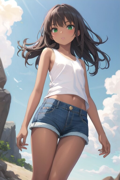 褐色黒髪 | の人気AIイラスト・グラビア