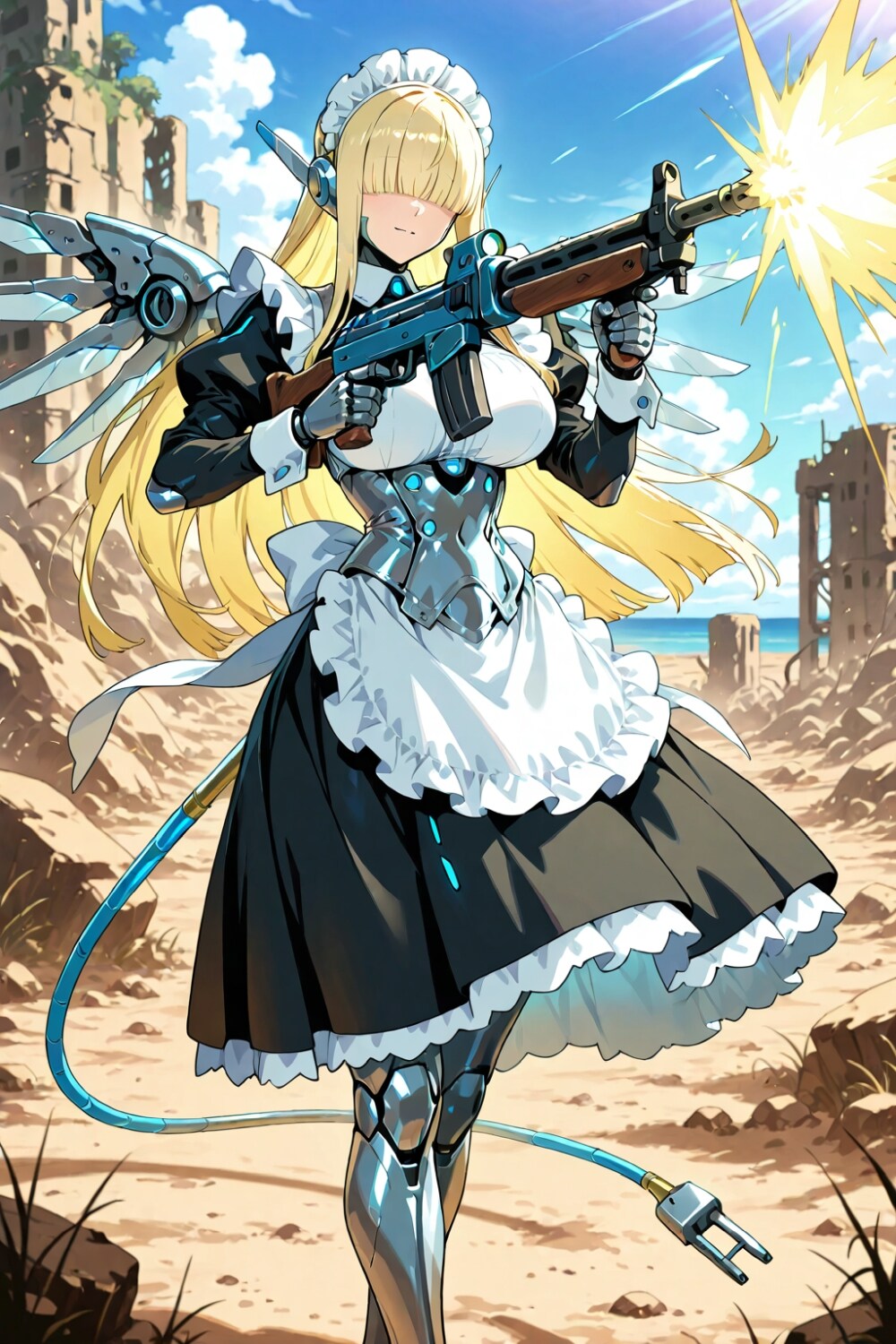 世紀末荒野のメイドロボコスプレロボ娘人妻等