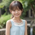 三つ編み少女(6枚) 5枚目