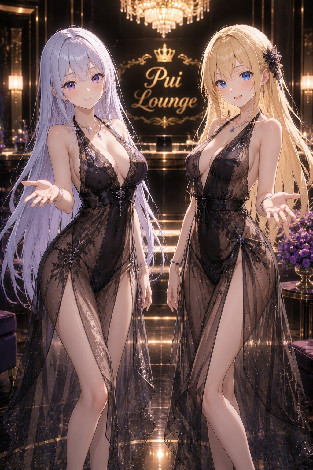 V4BちゃんとVEGAちゃんでPui Lounge