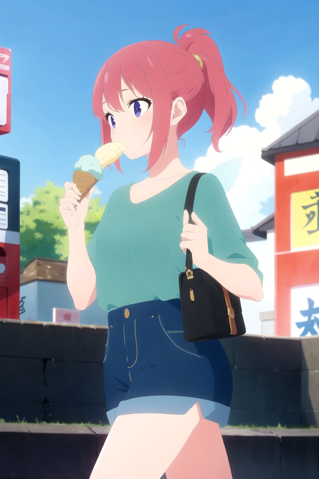 ポニテの赤髪ちゃん