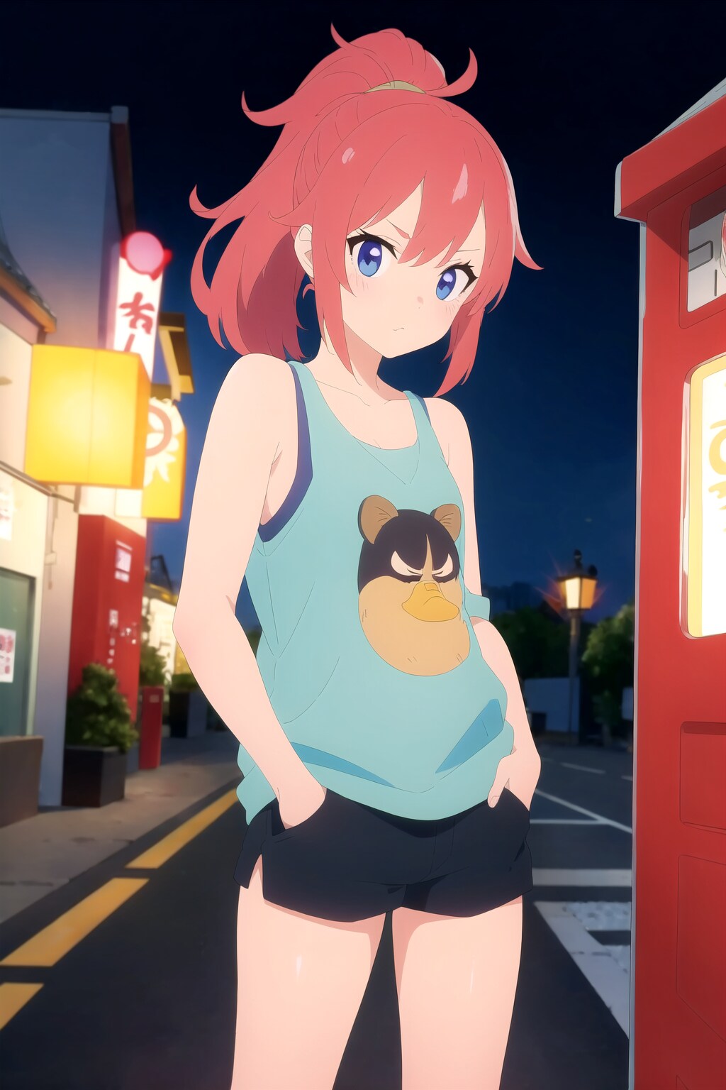 ポニテの赤髪ちゃん