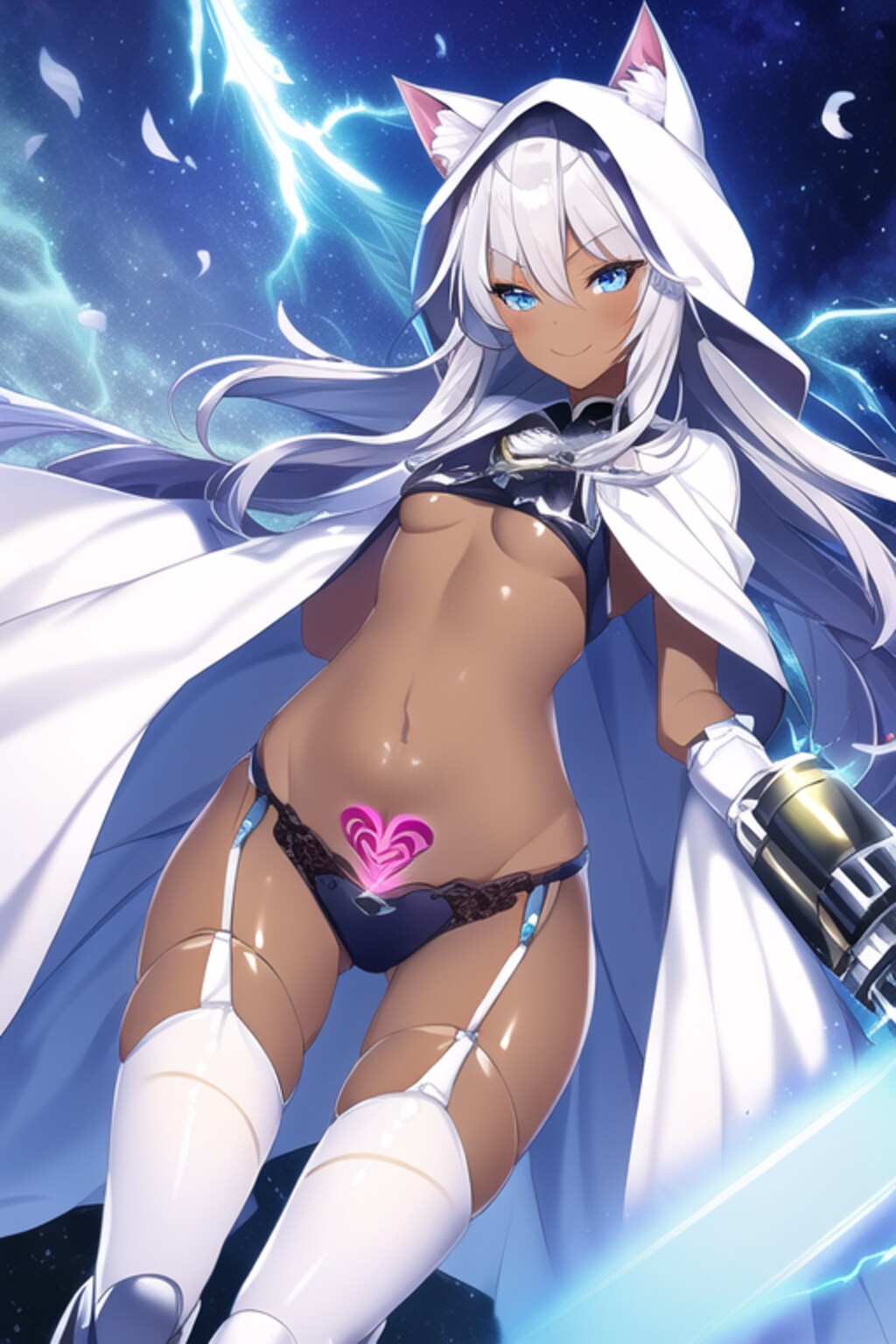 銀髪コスプレメカ娘は白魔道士になった