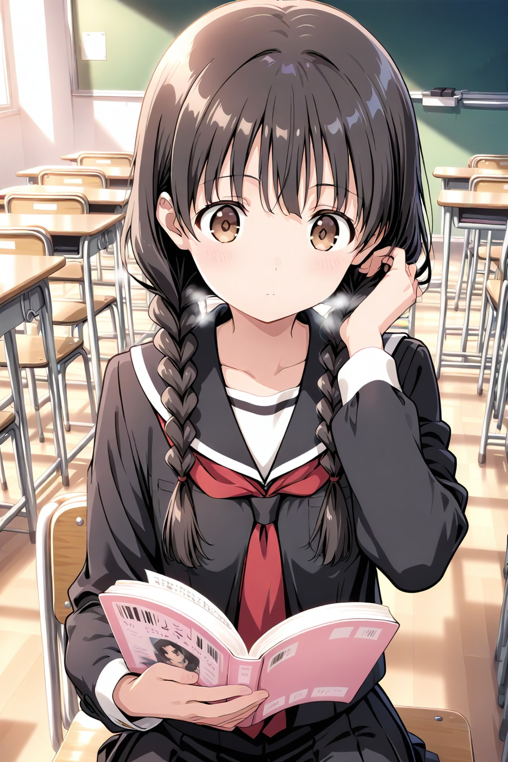 移動教室を忘れている女の子 | の人気AIイラスト・グラビア