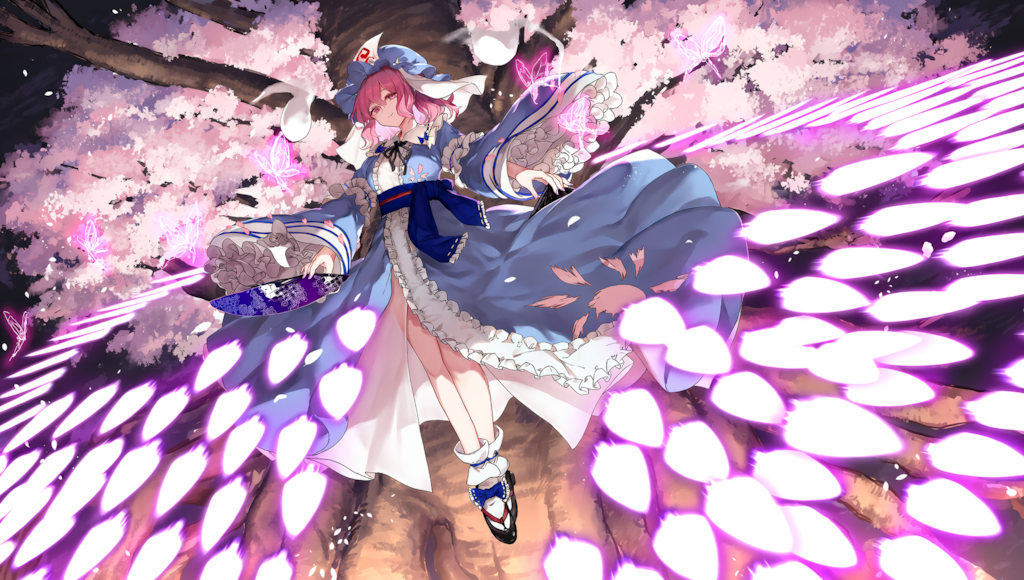 V5　東方　西行寺幽々子　弾幕