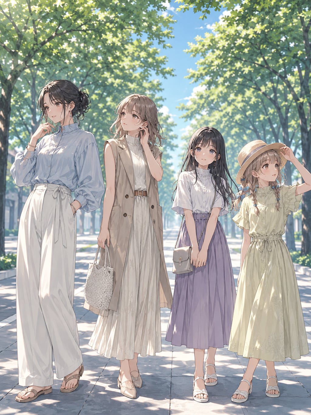 夏のファッションコーデ