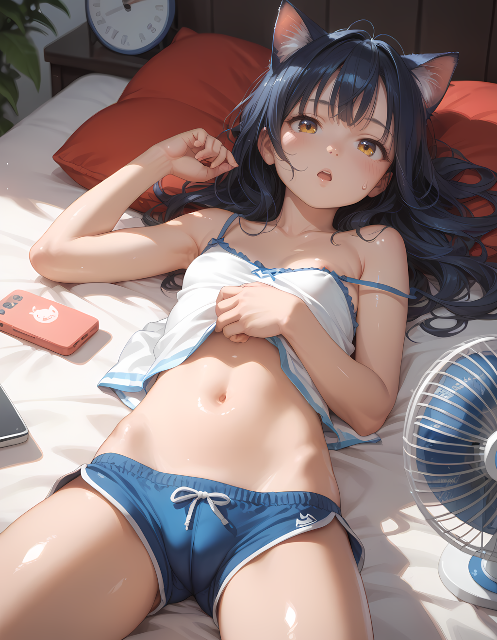 ケモ耳娘に暑さは大敵です