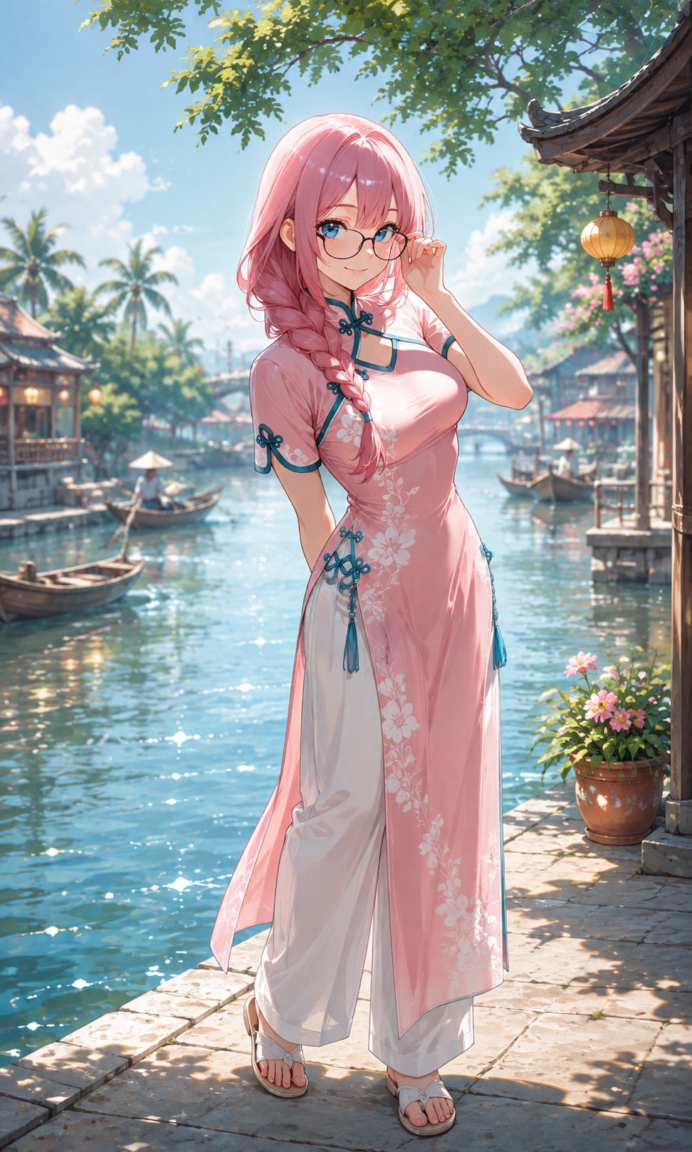 アオザイを着る小桃乃さん(∩´∀`∩)💕