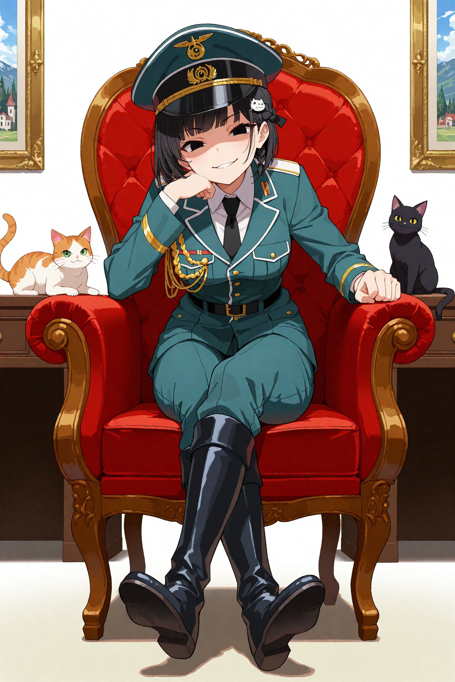 悪のちちぷいネコネコ帝国にしようとする凜猫ちゃん | の人気AIイラスト・グラビア