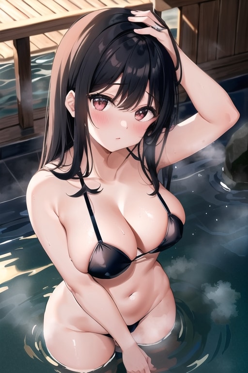 温泉ビキニ