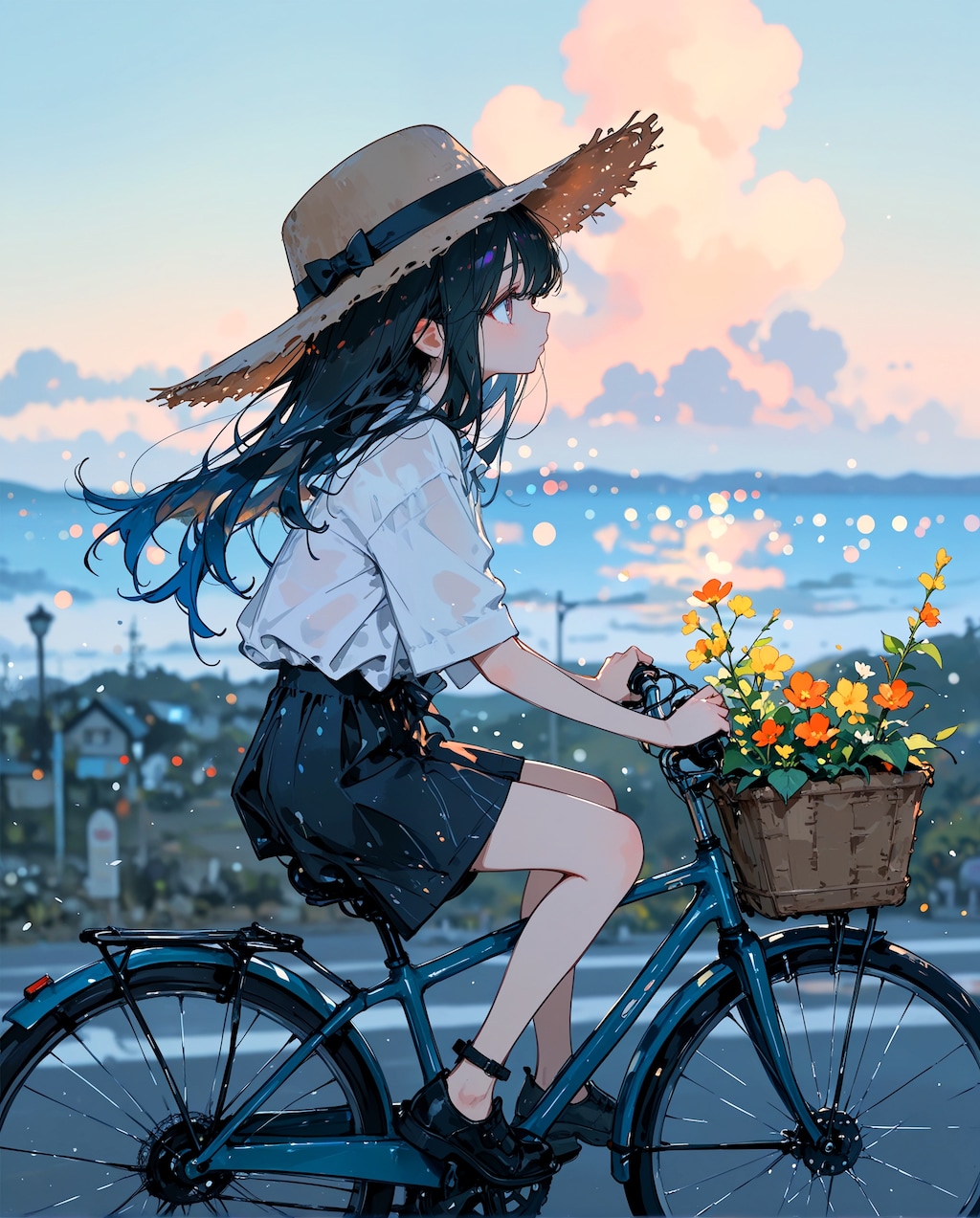 自転車の少女
