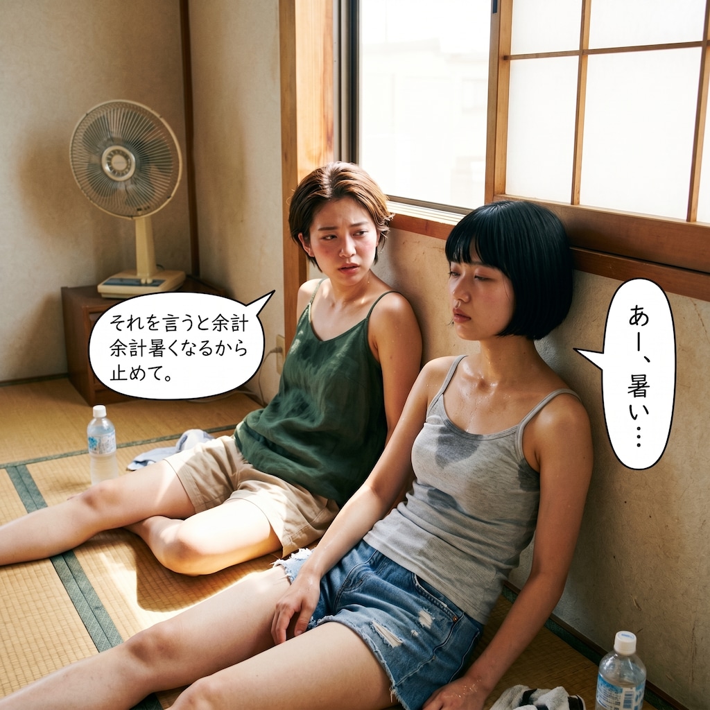 西日の部屋のふたり