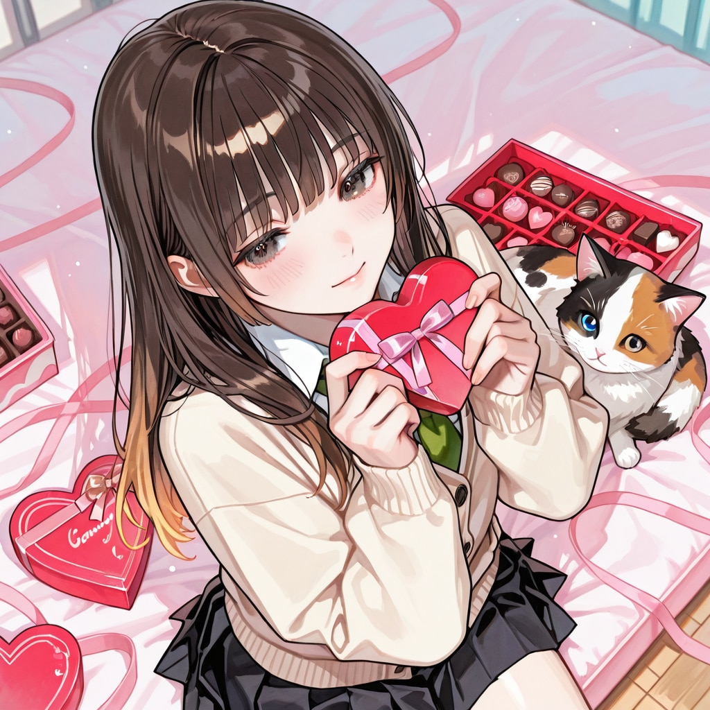 チョコどうしようか（６）私立聖寧女学院　HARPY | の人気AIイラスト・グラビア