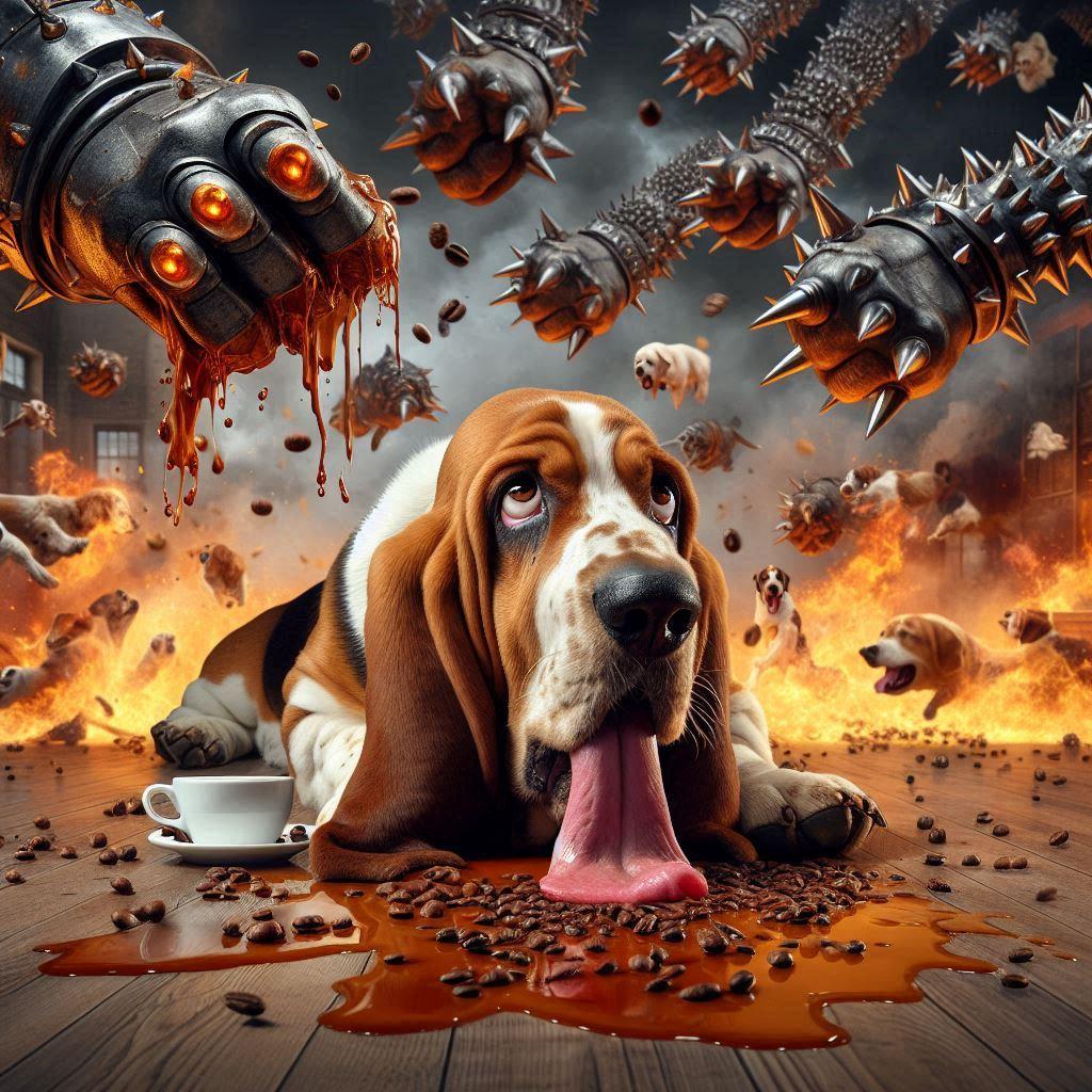 あの犬に怒りの鉄拳を