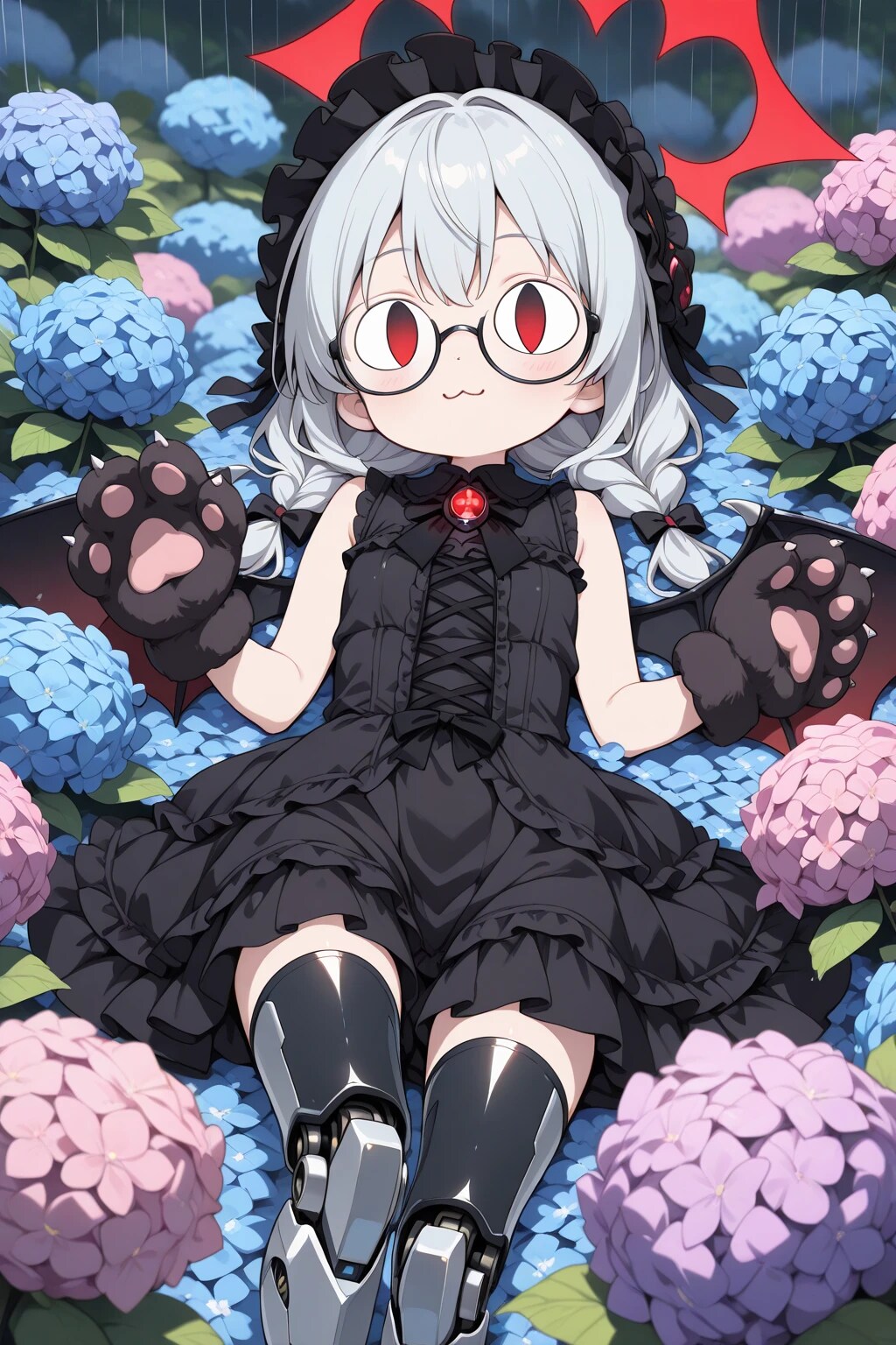 アジサイのベッド