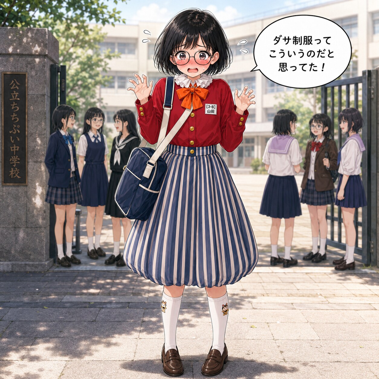 ダサ制服ってこういうのだと思ってました | の人気AIイラスト・グラビア