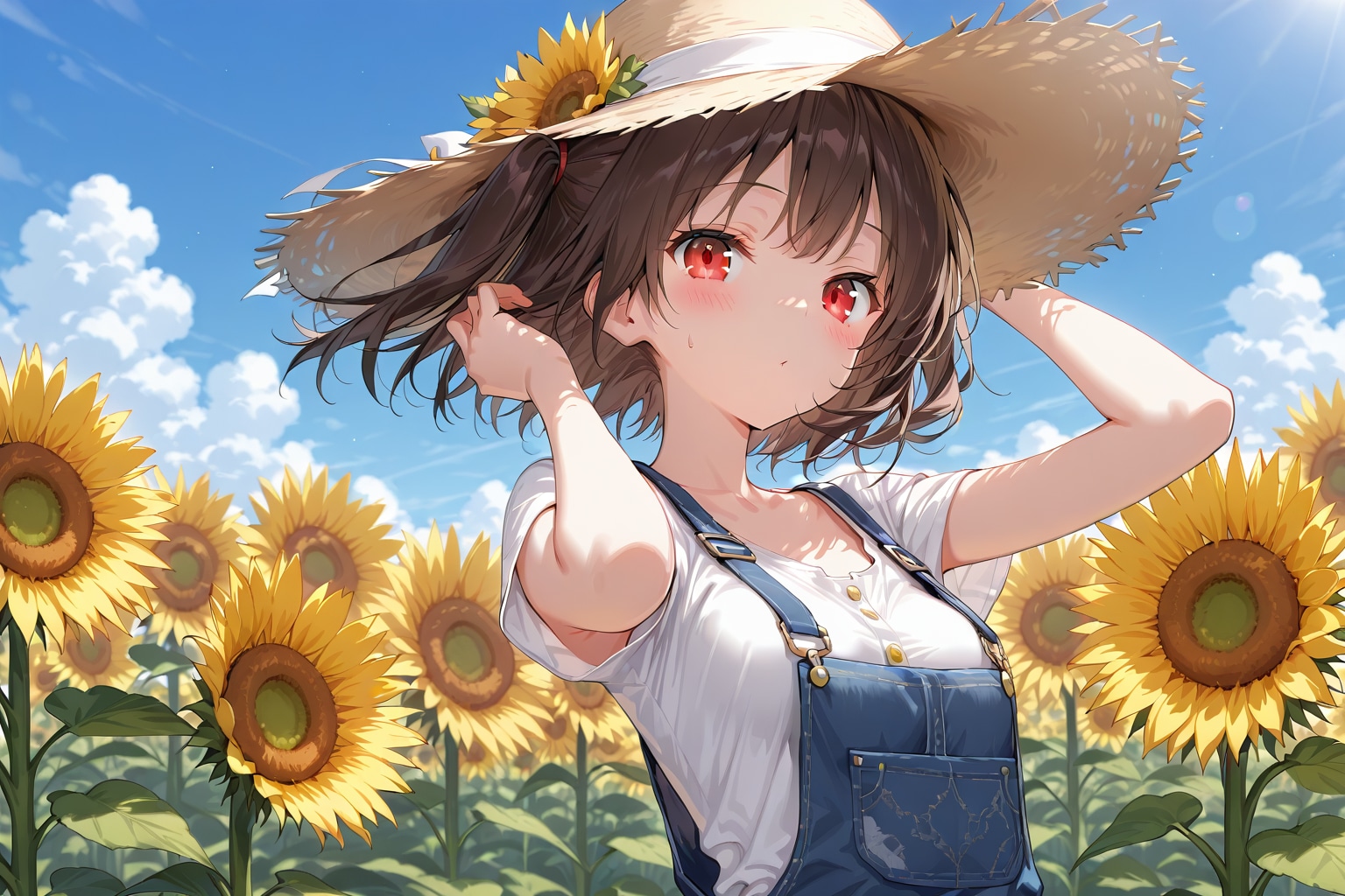ひまわり畑260806