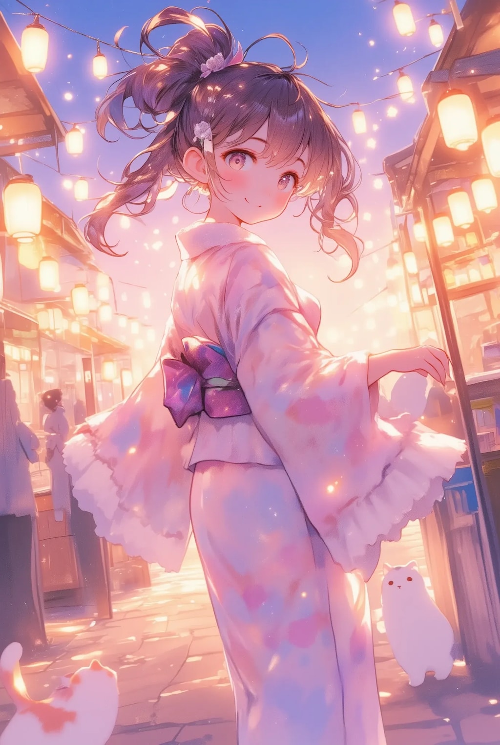 フリフリポニテ浴衣ちゃん