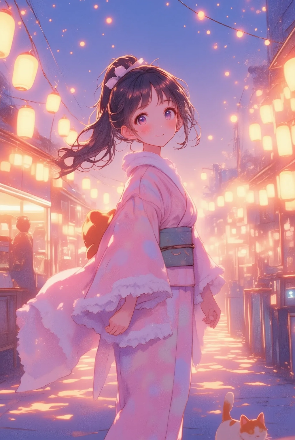 フリフリポニテ浴衣ちゃん