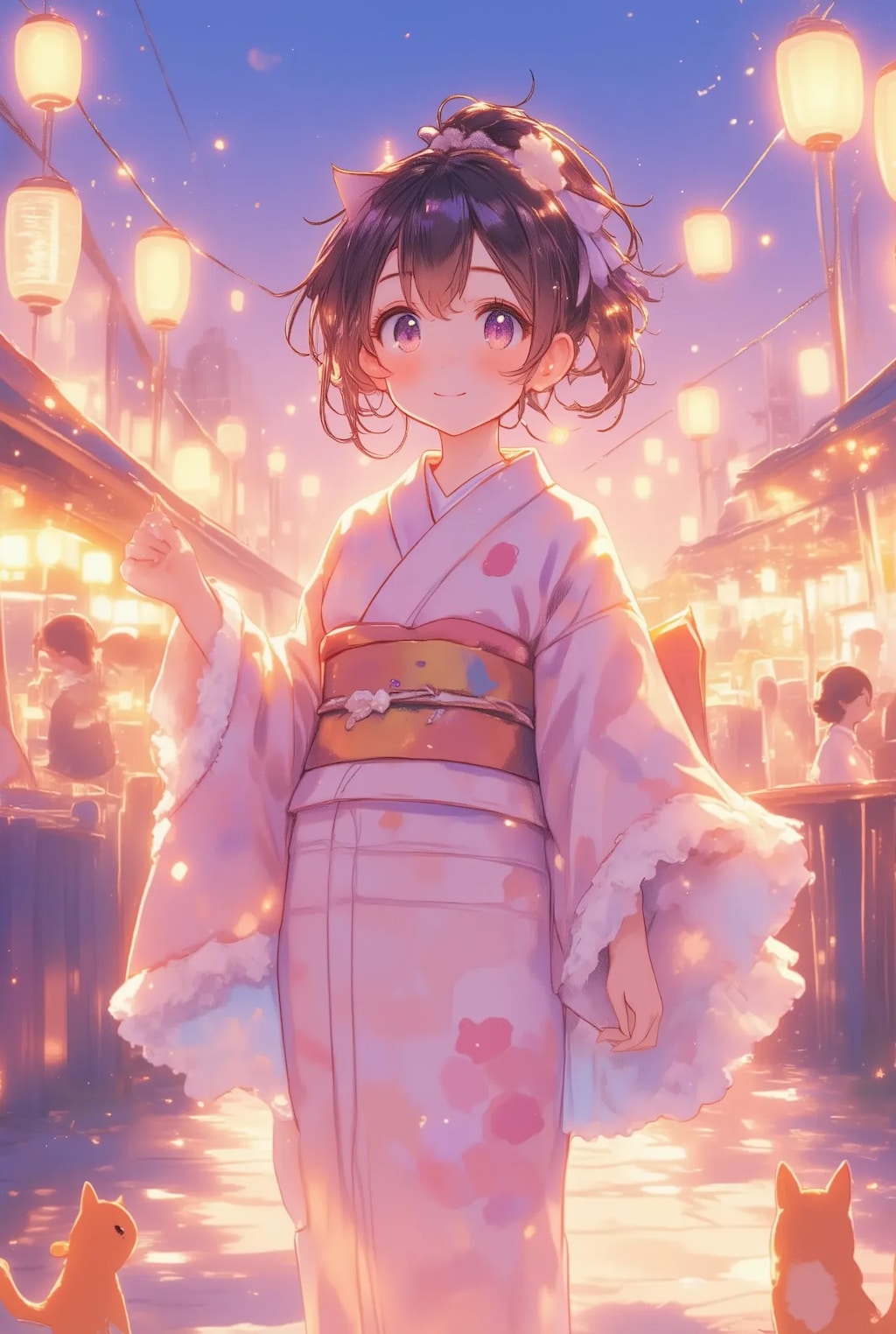 フリフリポニテ浴衣ちゃん