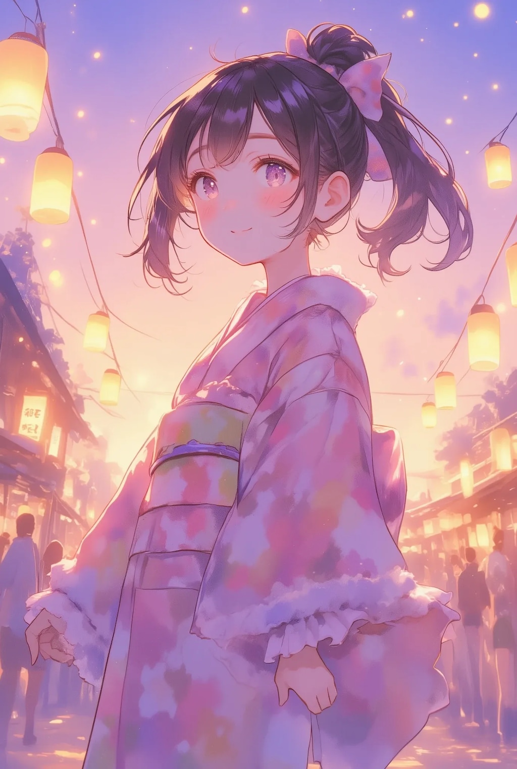 フリフリポニテ浴衣ちゃん