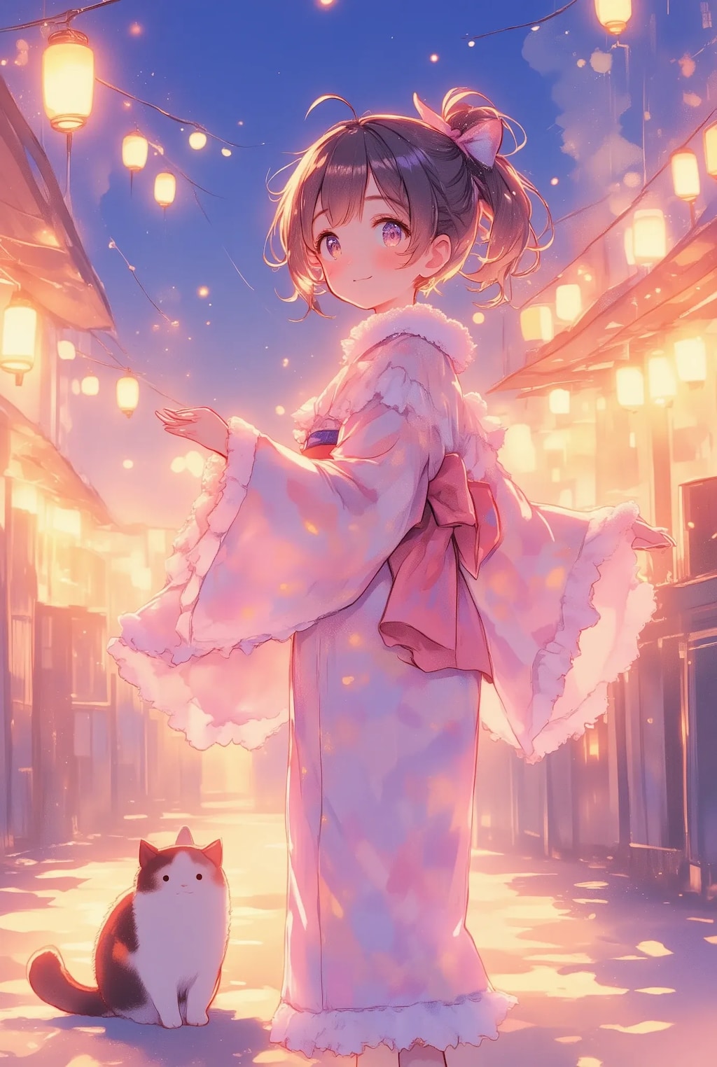 フリフリポニテ浴衣ちゃん