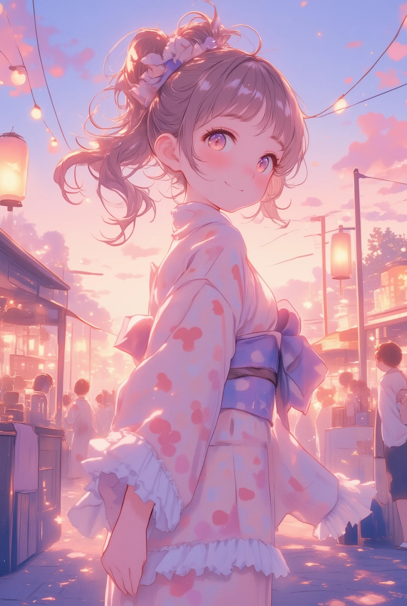 フリフリポニテ浴衣ちゃん