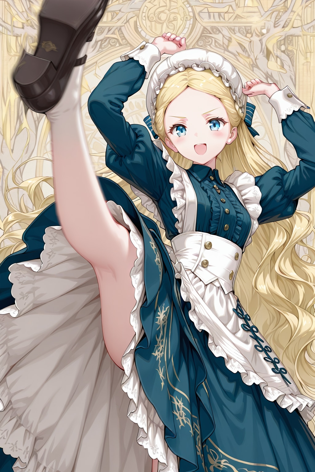 足技に長けたメイドさん | の人気AIイラスト・グラビア