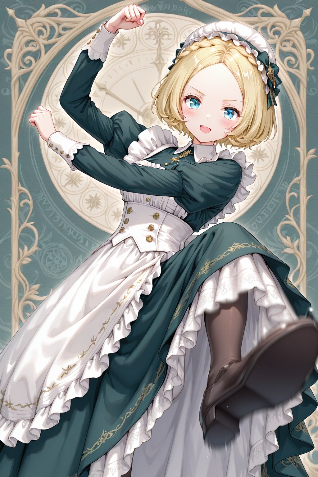 足技に長けたメイドさん