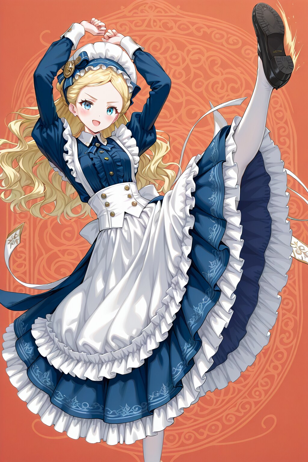 足技に長けたメイドさん