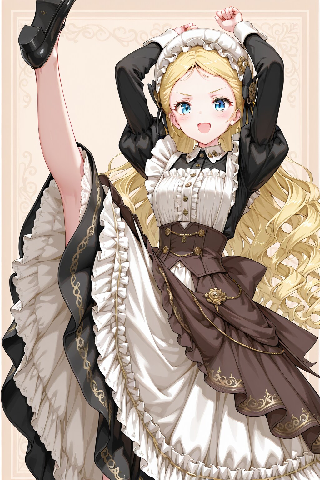 足技に長けたメイドさん