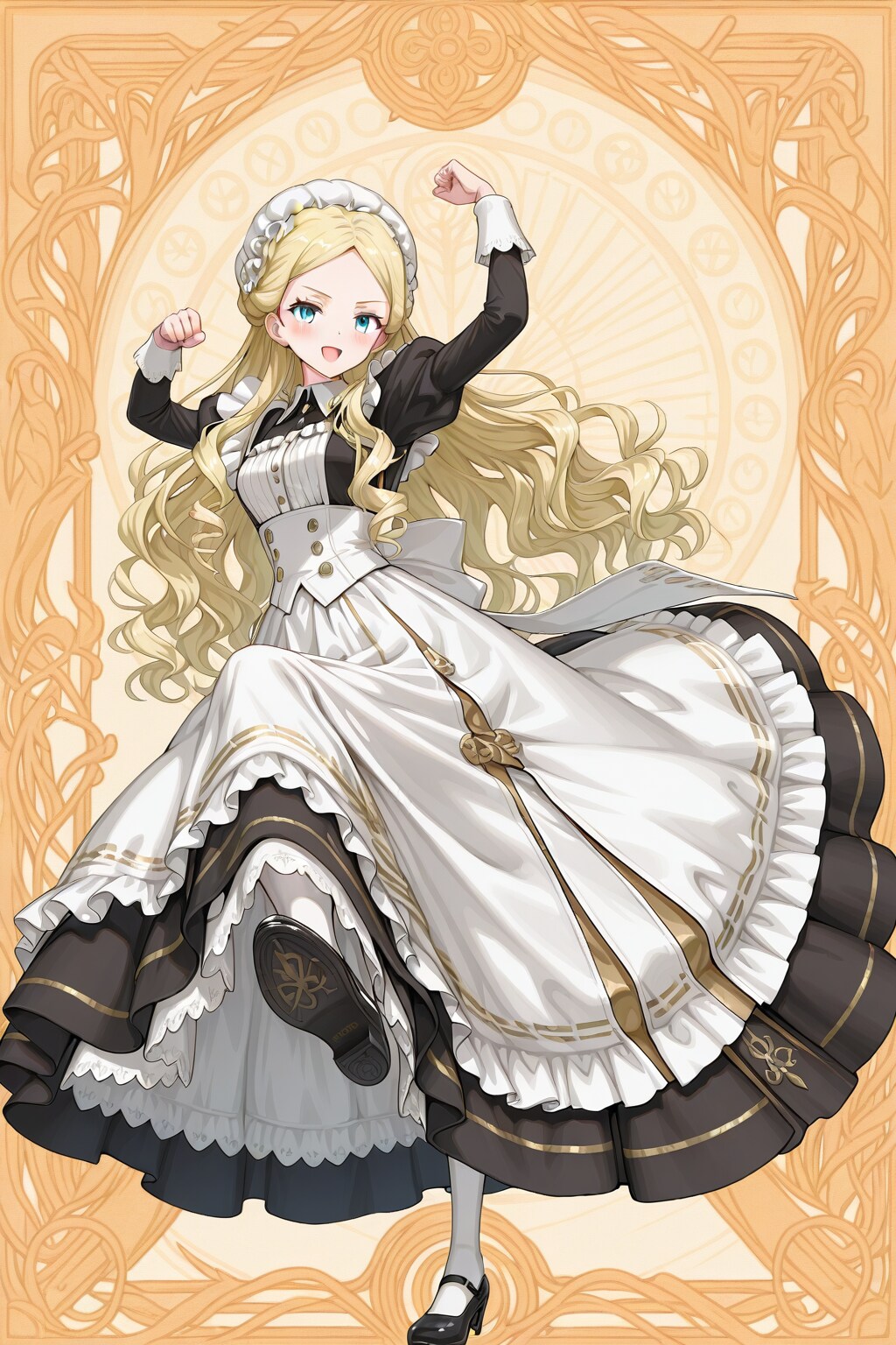 足技に長けたメイドさん