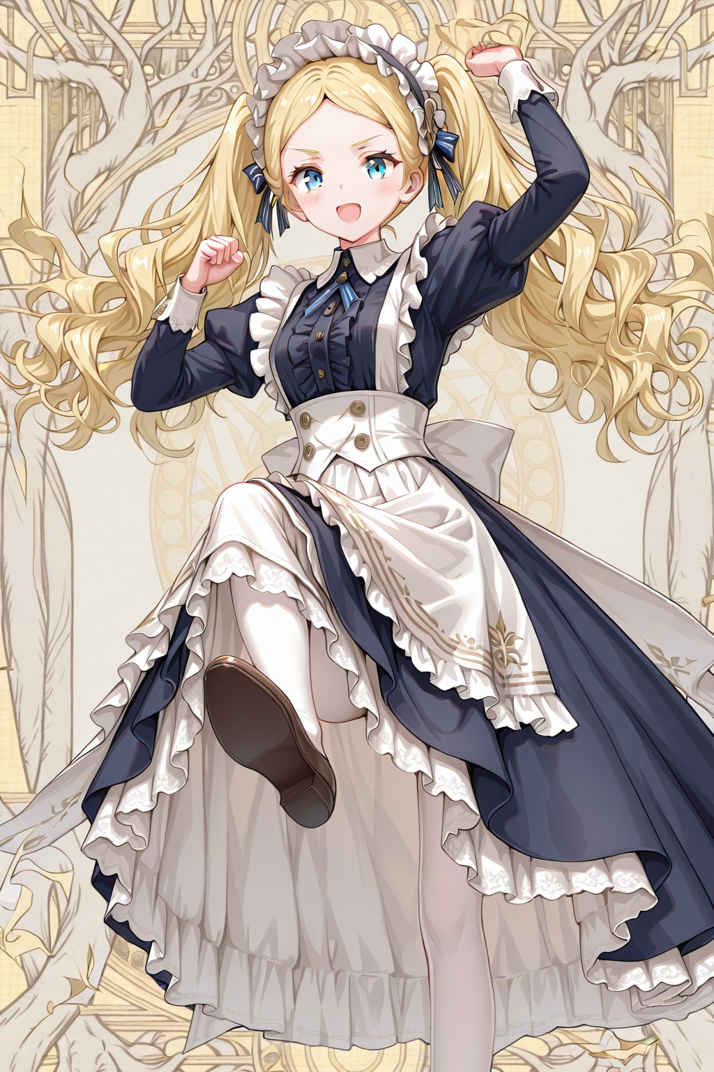 足技に長けたメイドさん