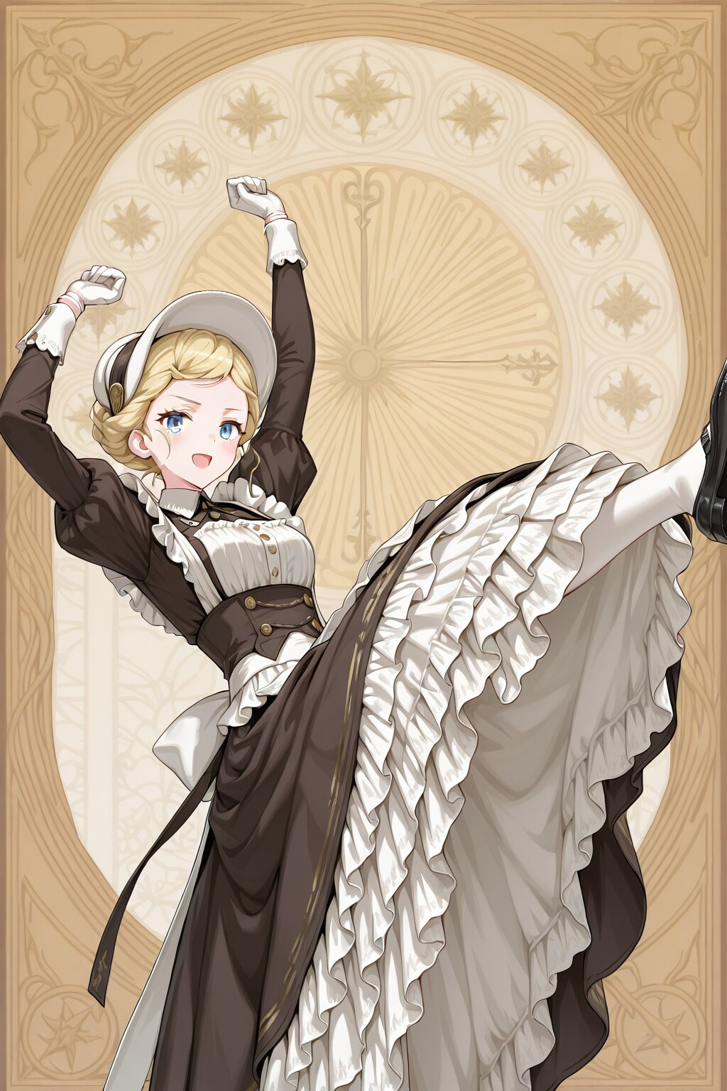 足技に長けたメイドさん