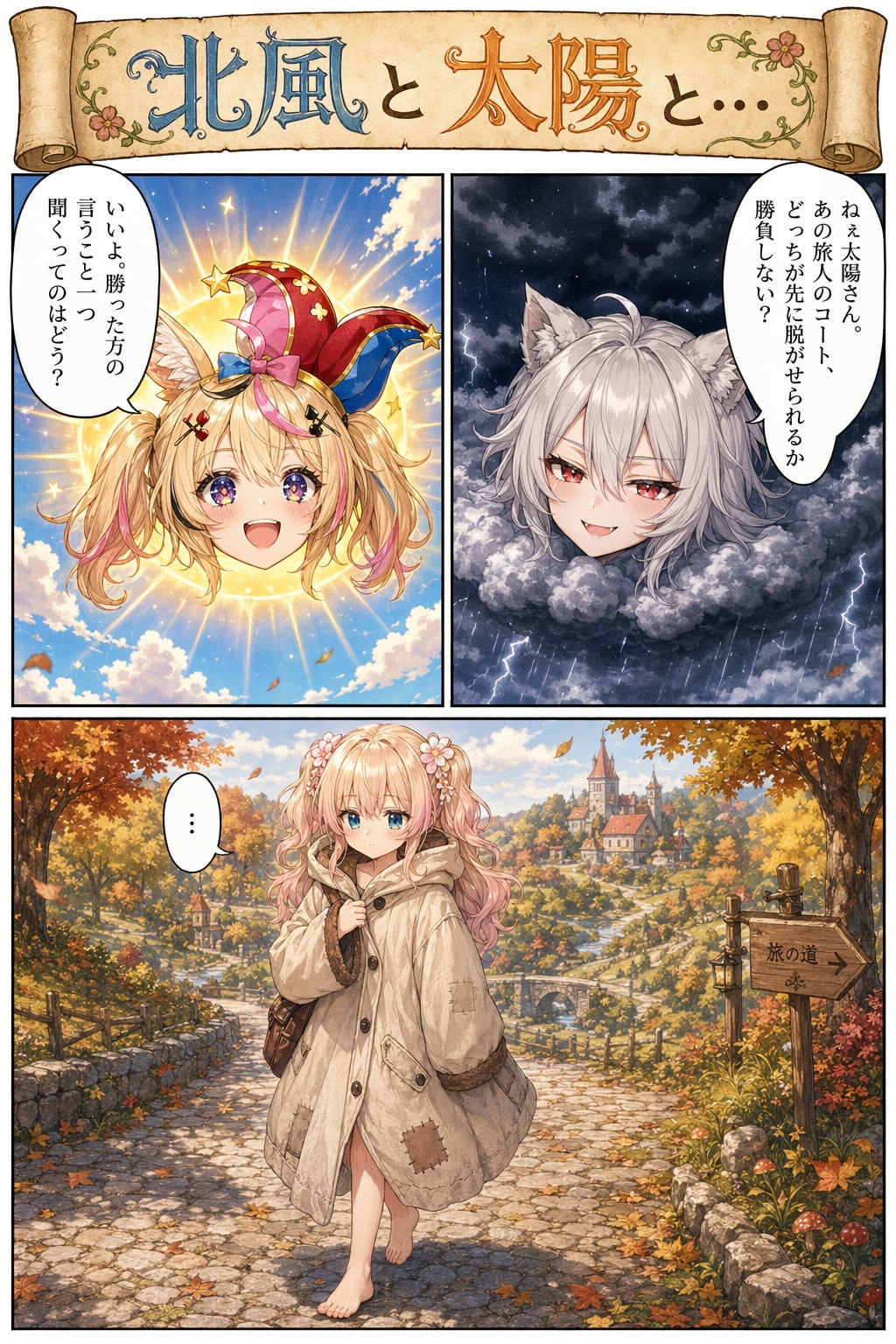 北風と太陽と… | の人気AIイラスト・グラビア