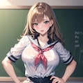 セクシー爆乳女子高生 5枚目
