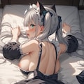 後背位 　猫耳美少女cilucilu 3枚目
