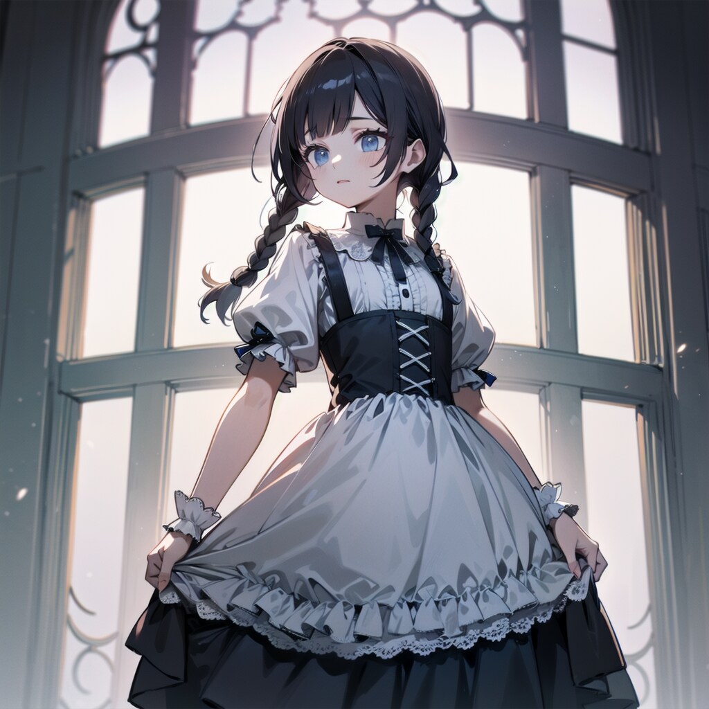 おさげの少女