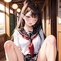 お約束の廊下でJKと衝突 4枚目