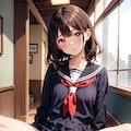 お約束の廊下でJKと衝突 3枚目