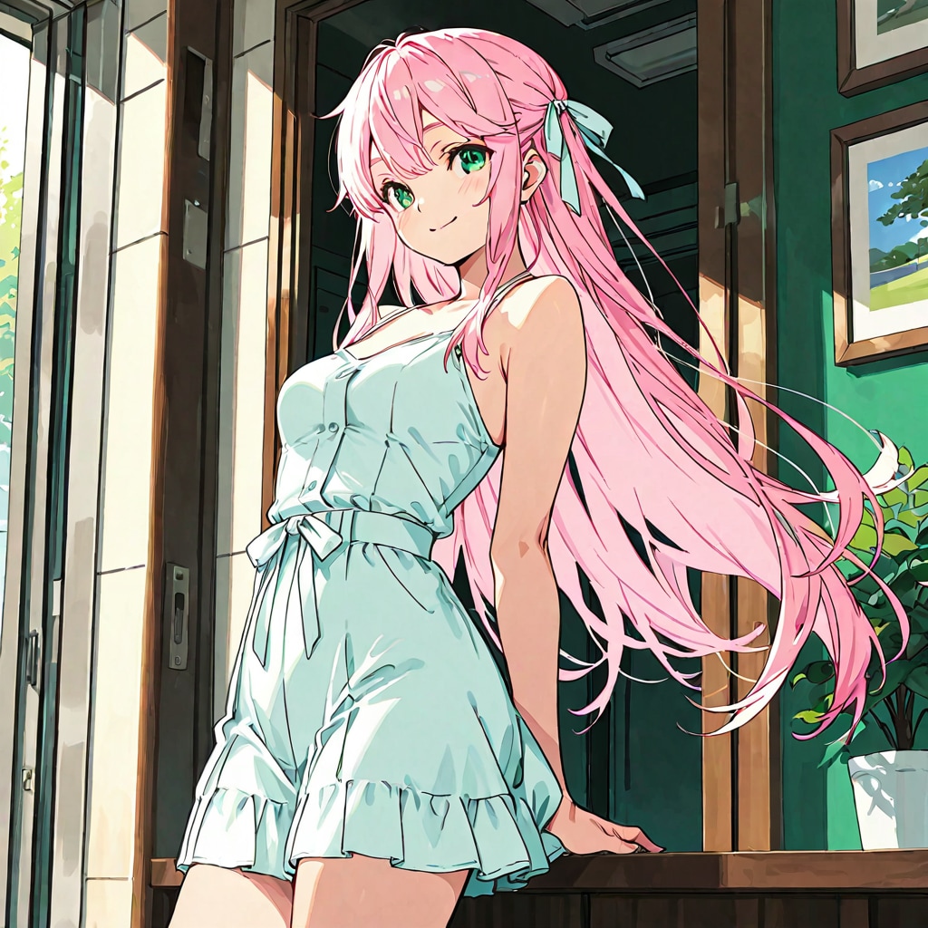 風に揺れるキャンパスの女神 | の人気AIイラスト・グラビア