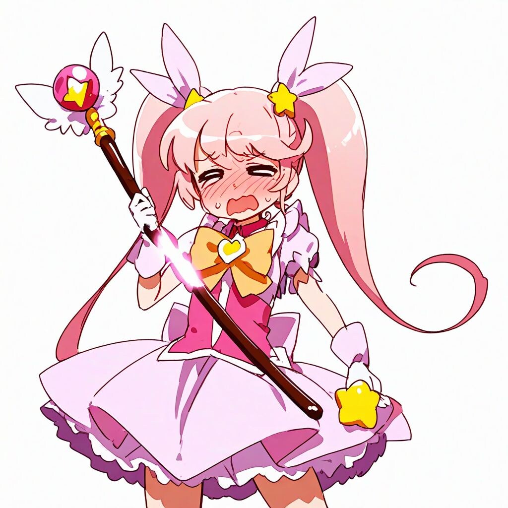 照れる魔法少女