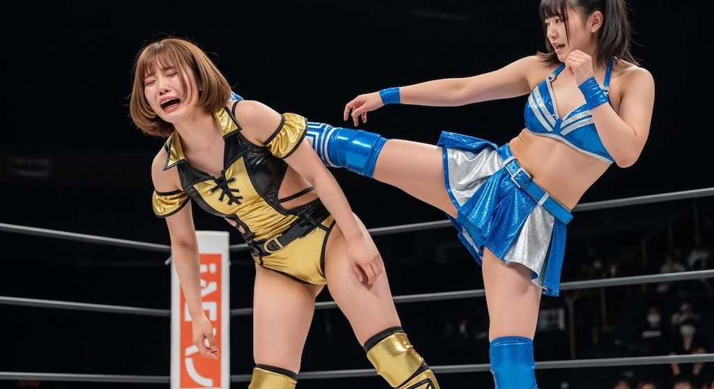 NAOKO(30) VS MIKURU(18) ①『キック』