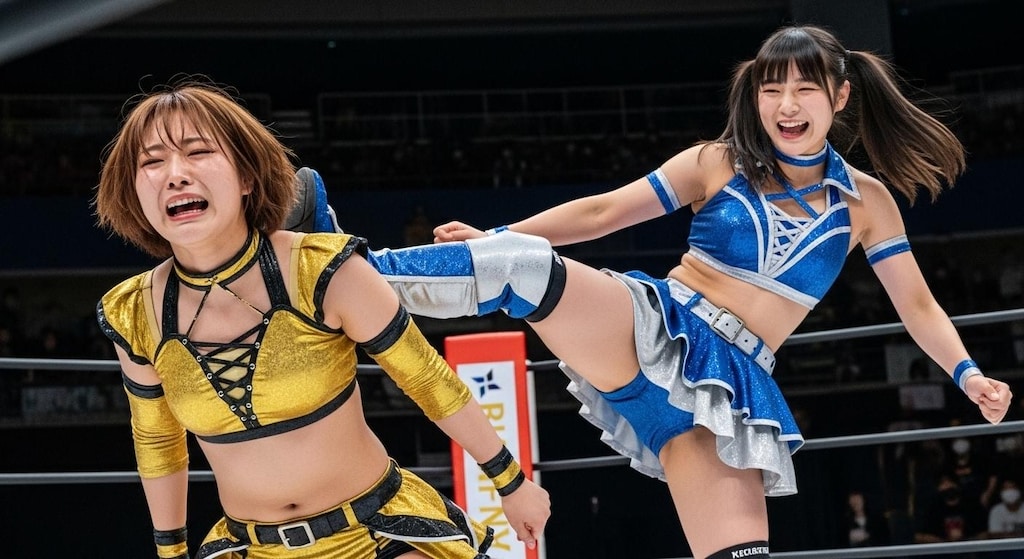 NAOKO(30) VS MIKURU(18) ①『キック』