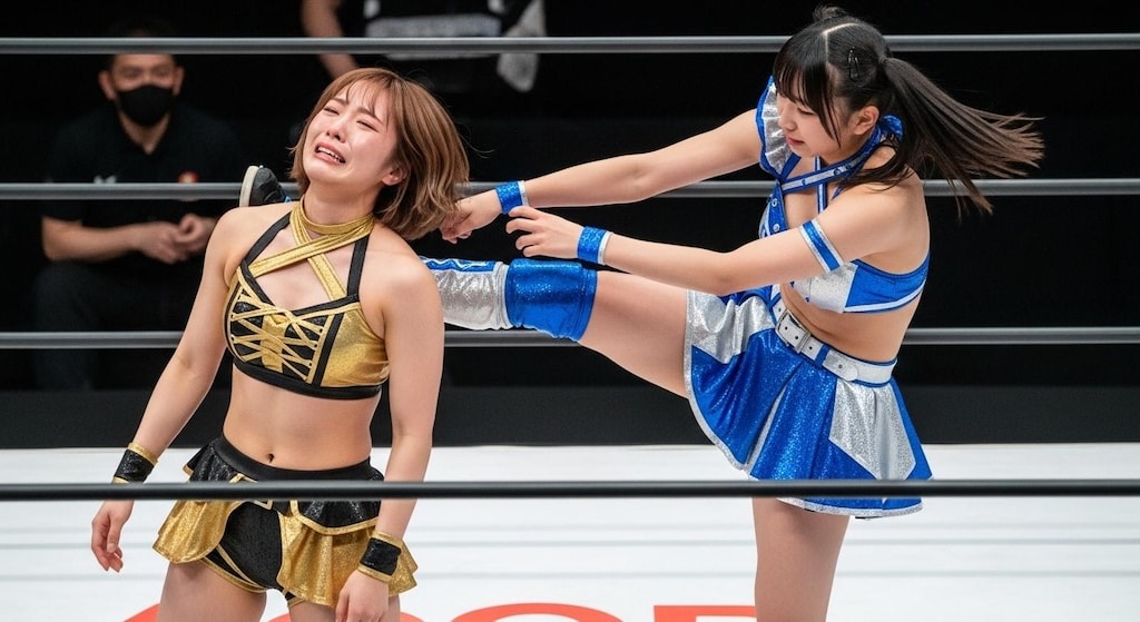 NAOKO(30) VS MIKURU(18) ①『キック』