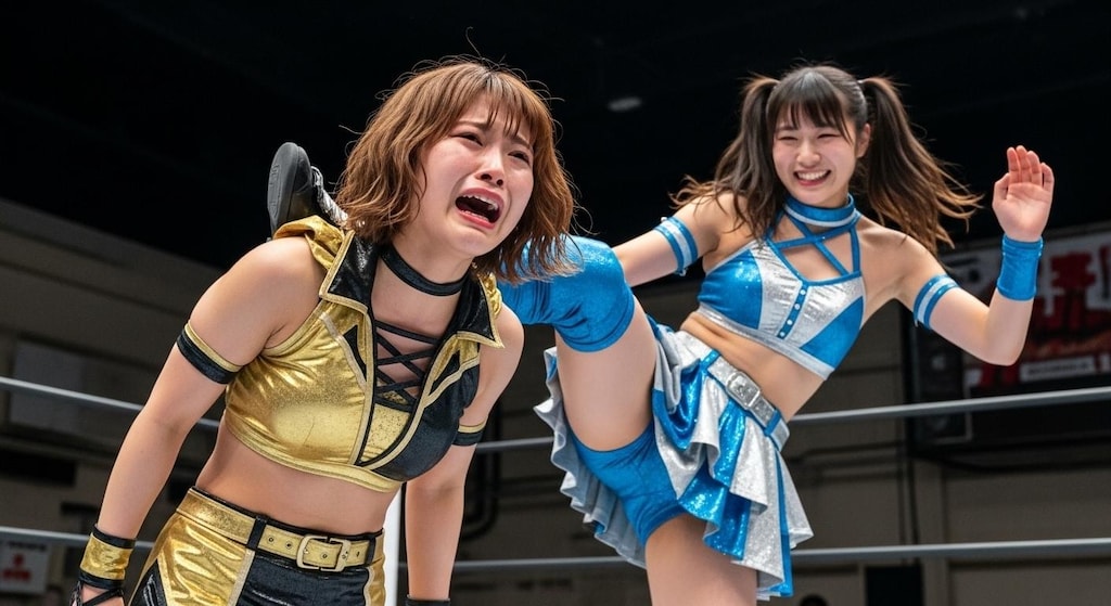 NAOKO(30) VS MIKURU(18) ①『キック』