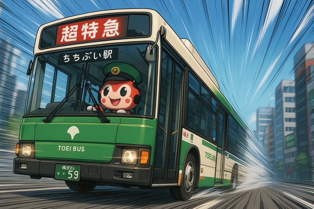 都バスで飛ばすぜ