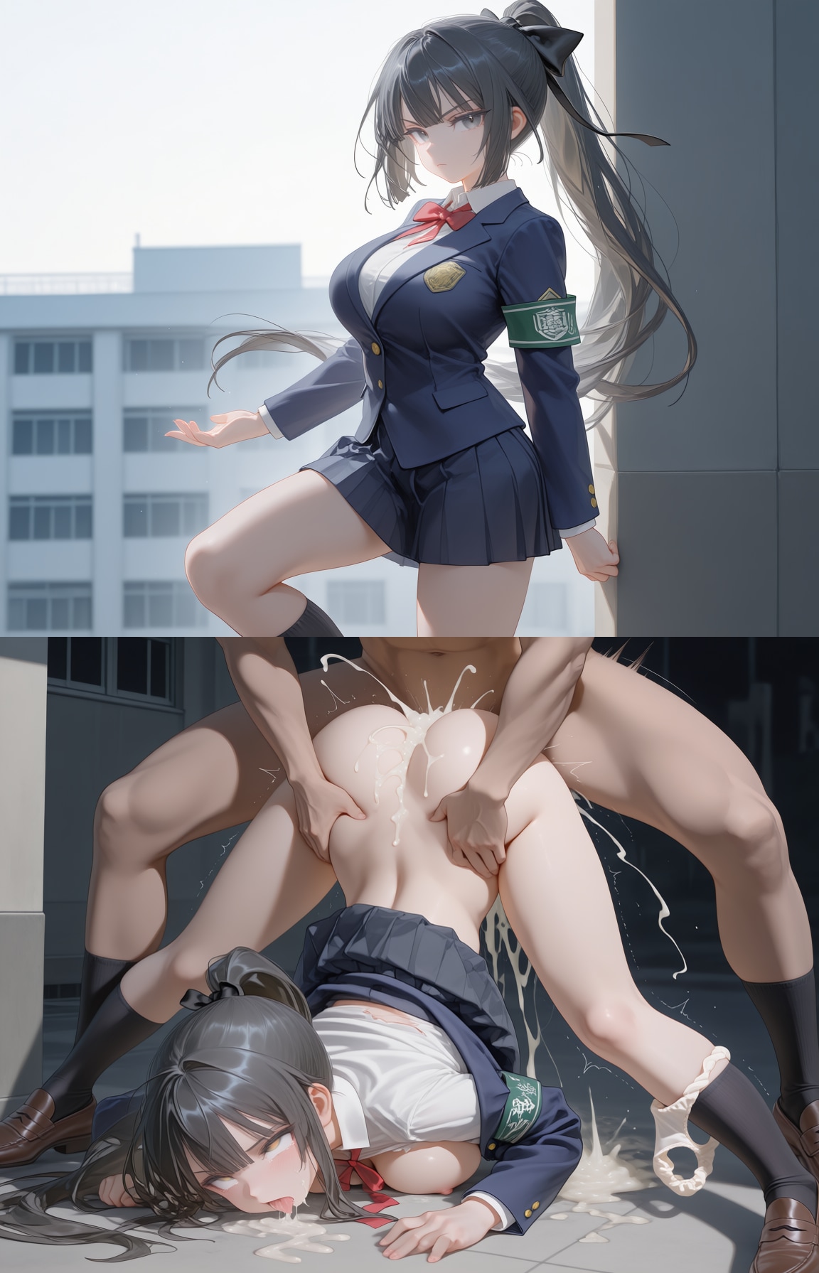 2コマ即堕ち：風紀委員長のその２